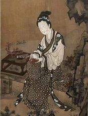 唐伯虎仕女图
